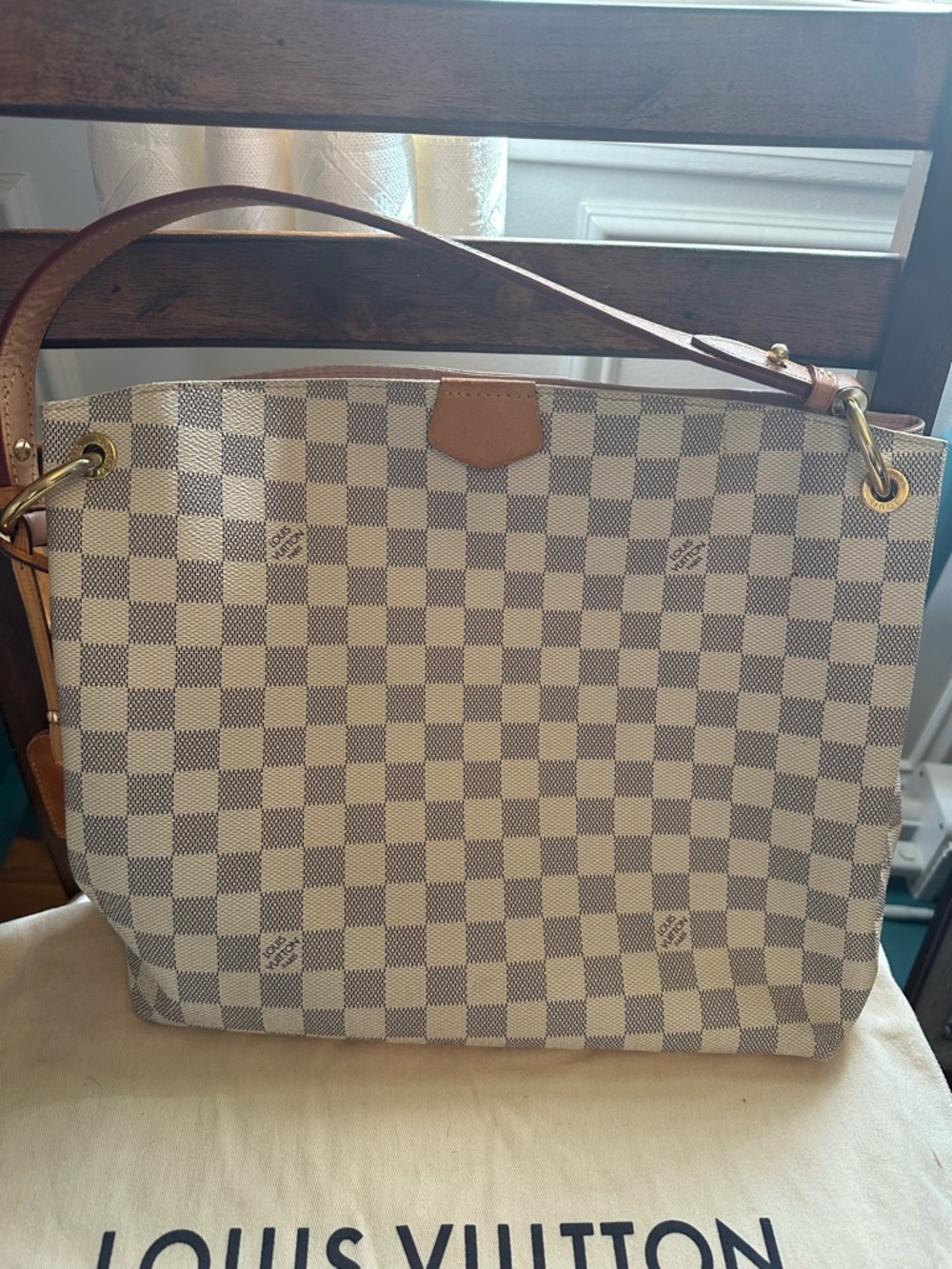 Louis Vuitton Graceful PM in Damier Azur - Picture 14 of 16